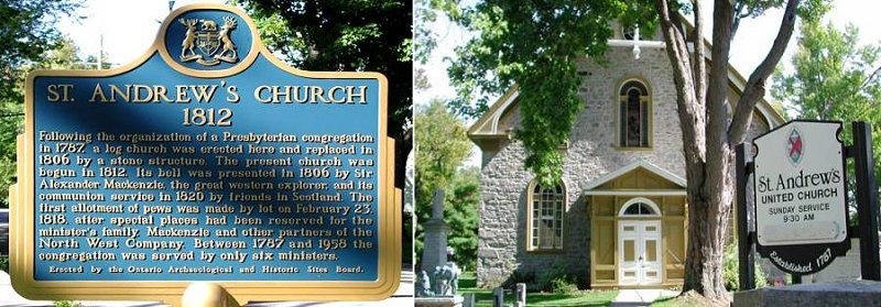 Photo of headstones/cemetery-standrews-Williamstown, Ontario